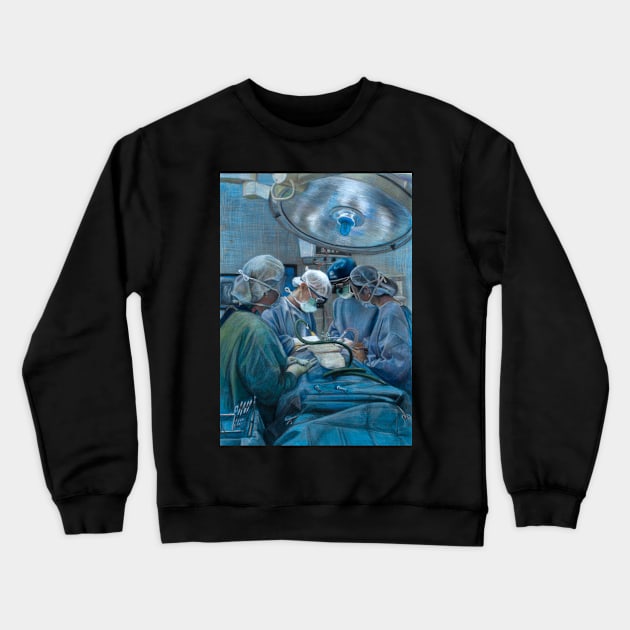 Under the Spotlight - Pastel drawing by Avril Thomas - Adelaide Artist Crewneck Sweatshirt by AvrilThomasart